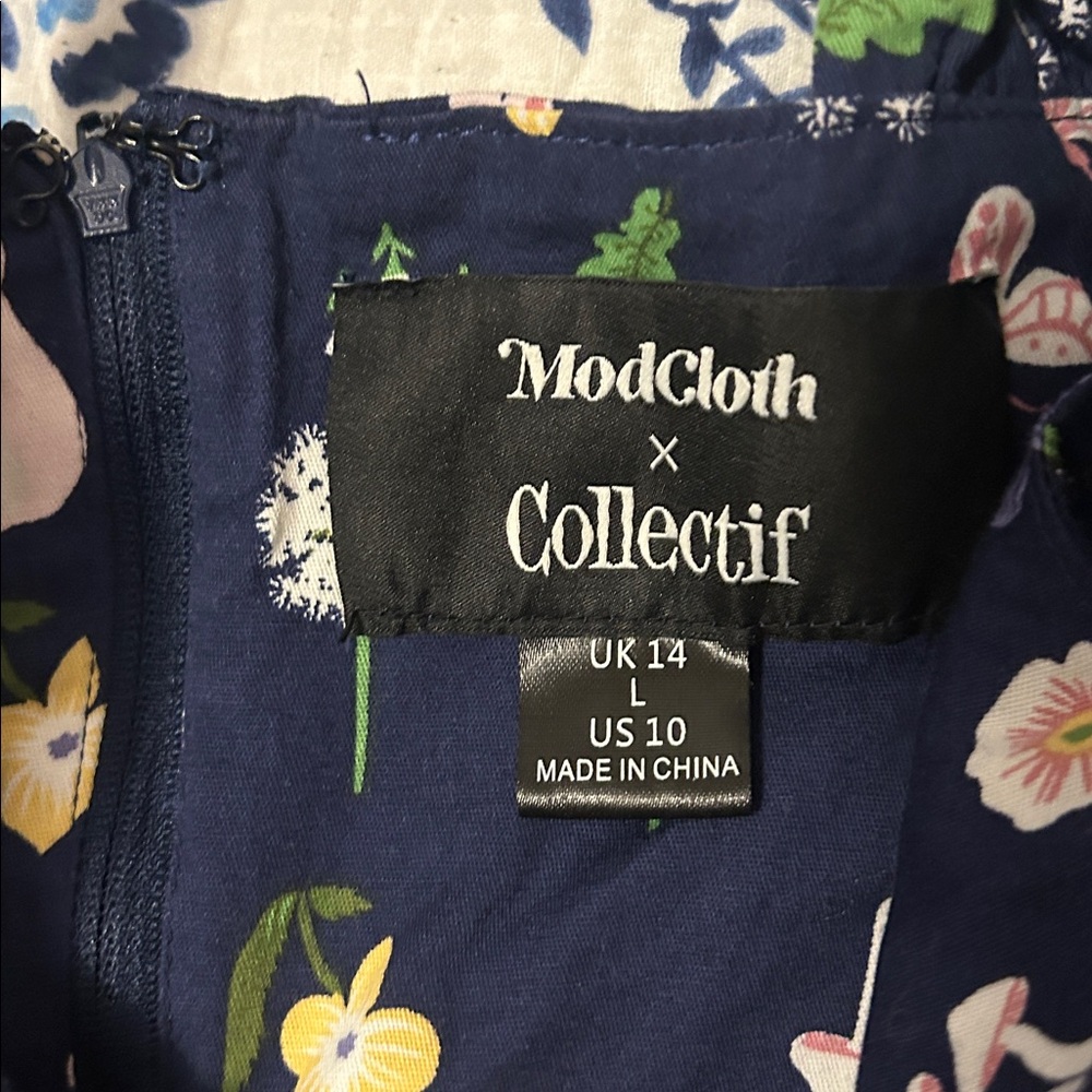 ModCloth x Collectif rabbit belted retro dress - Picture 8 of 10